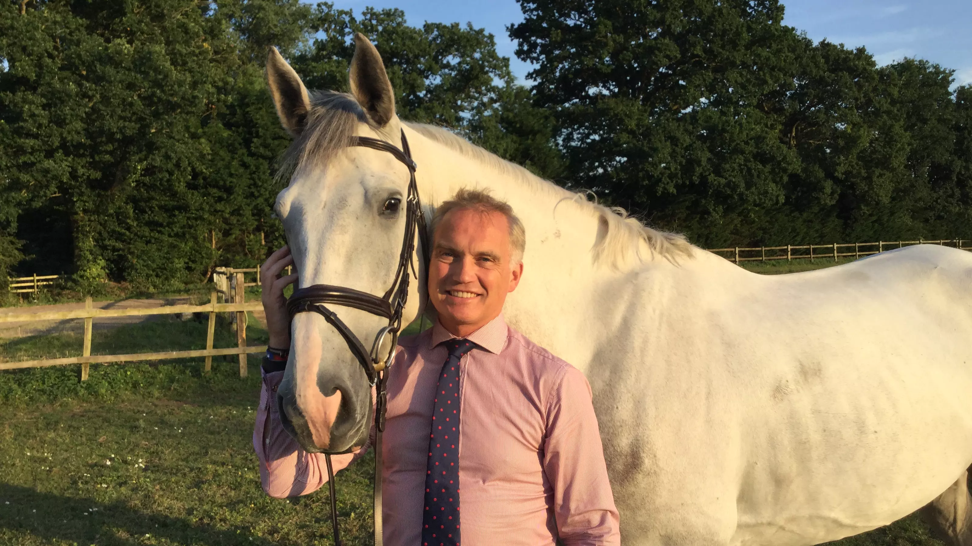 Trustee Jeremy Stewart and horse Billy