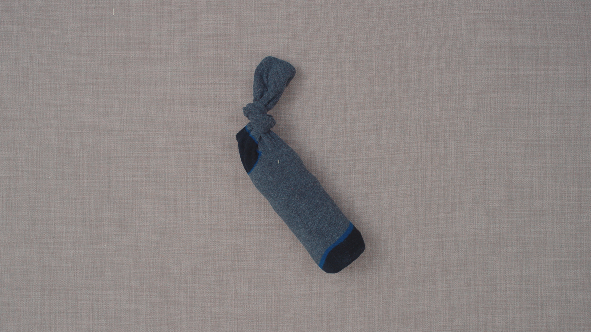 Water bottle in sock