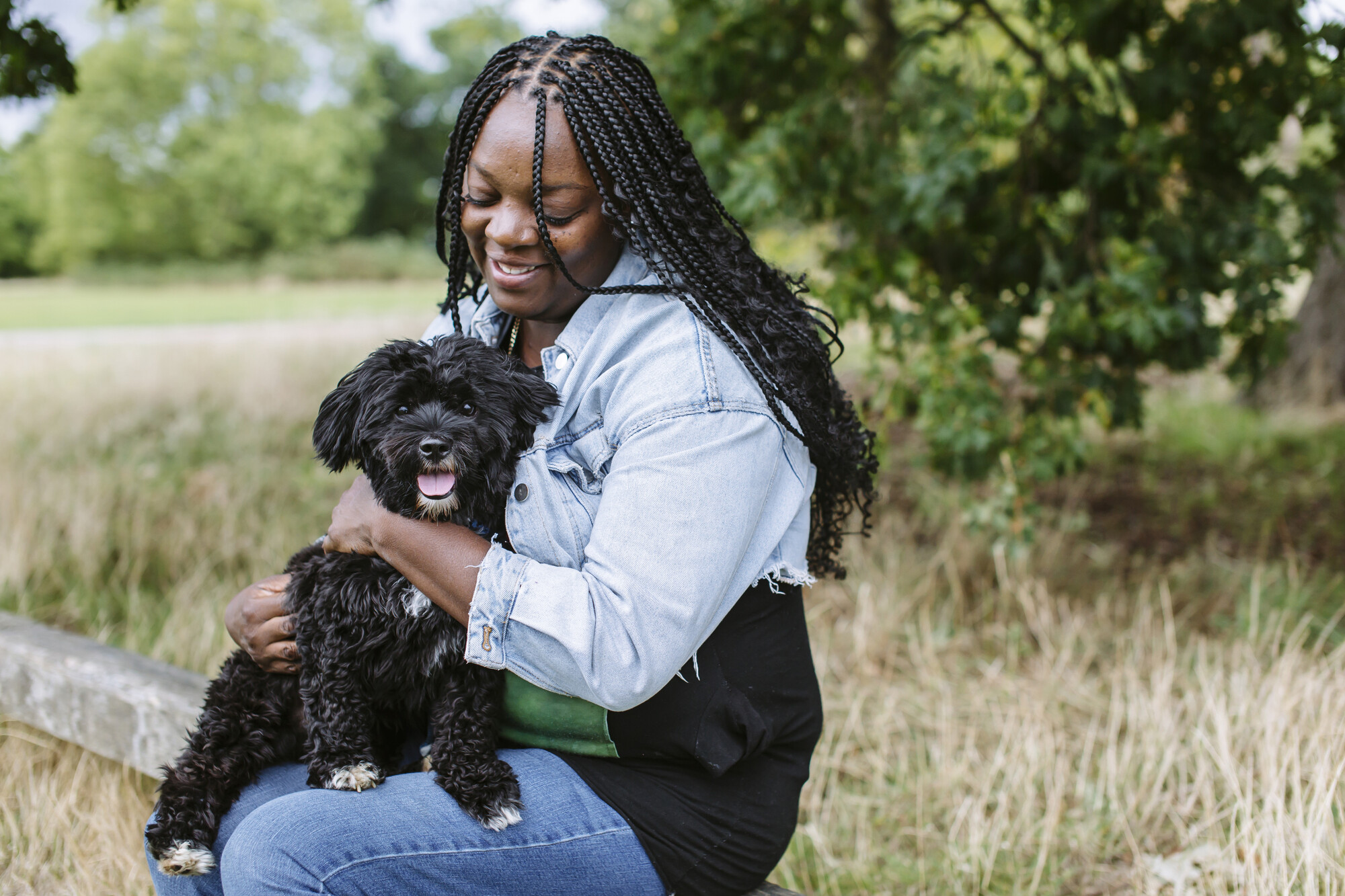 Coronavirus survivor Katherine with her beloved Benji.