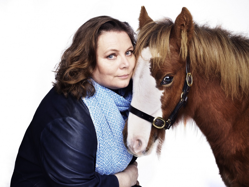 Joanna Scanlan with chestnut pony