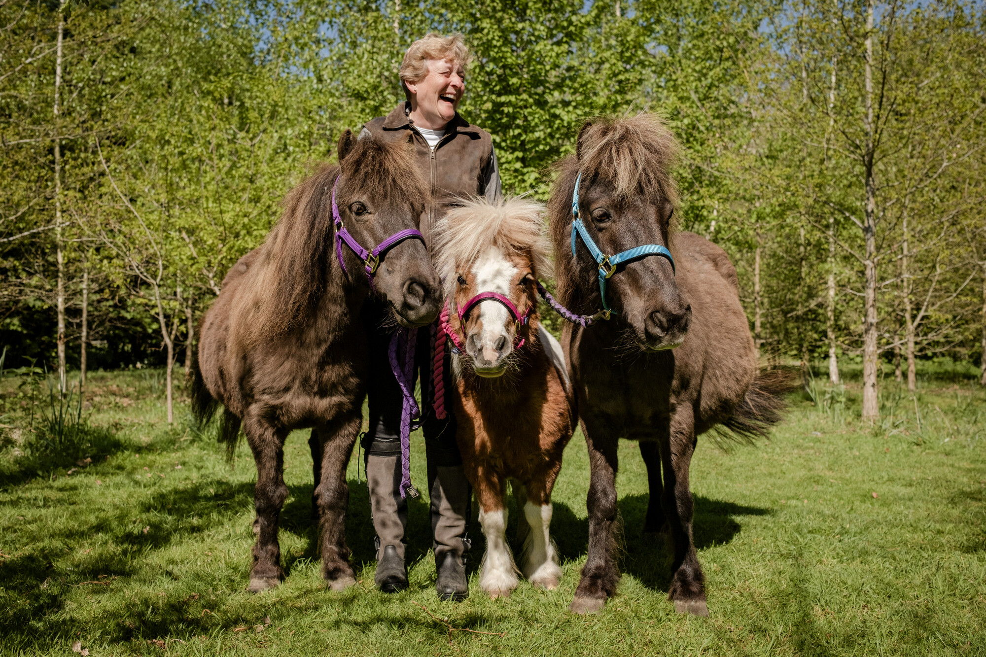 Joanna with Treacle, Candy and Bubbles