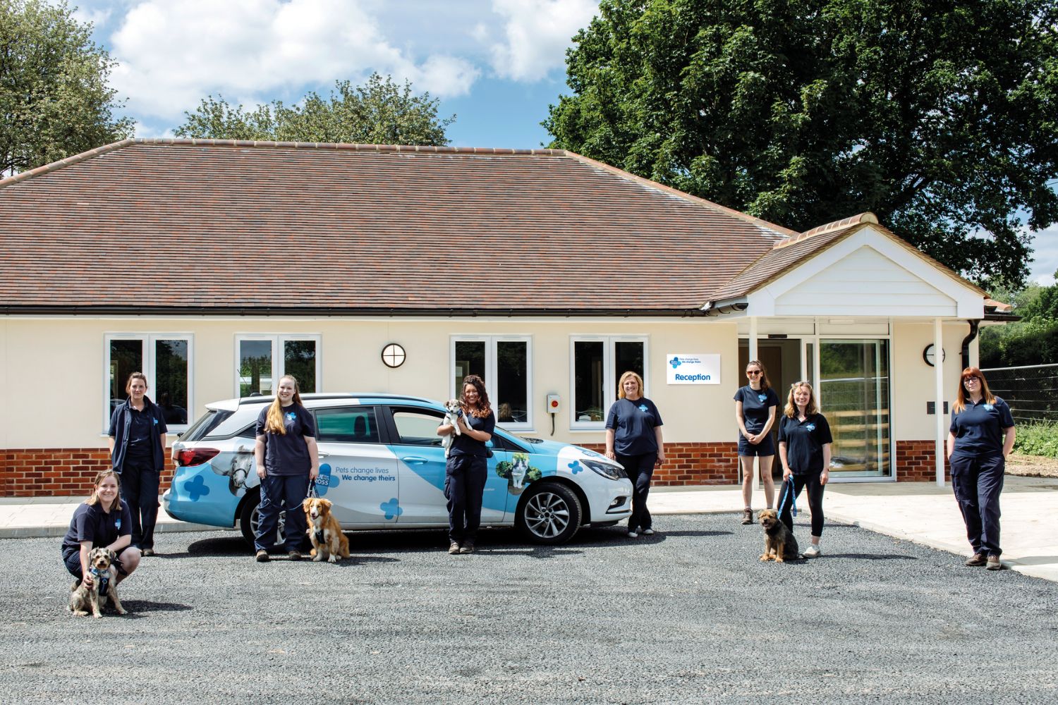 Hertfordshire rehoming centre team photo