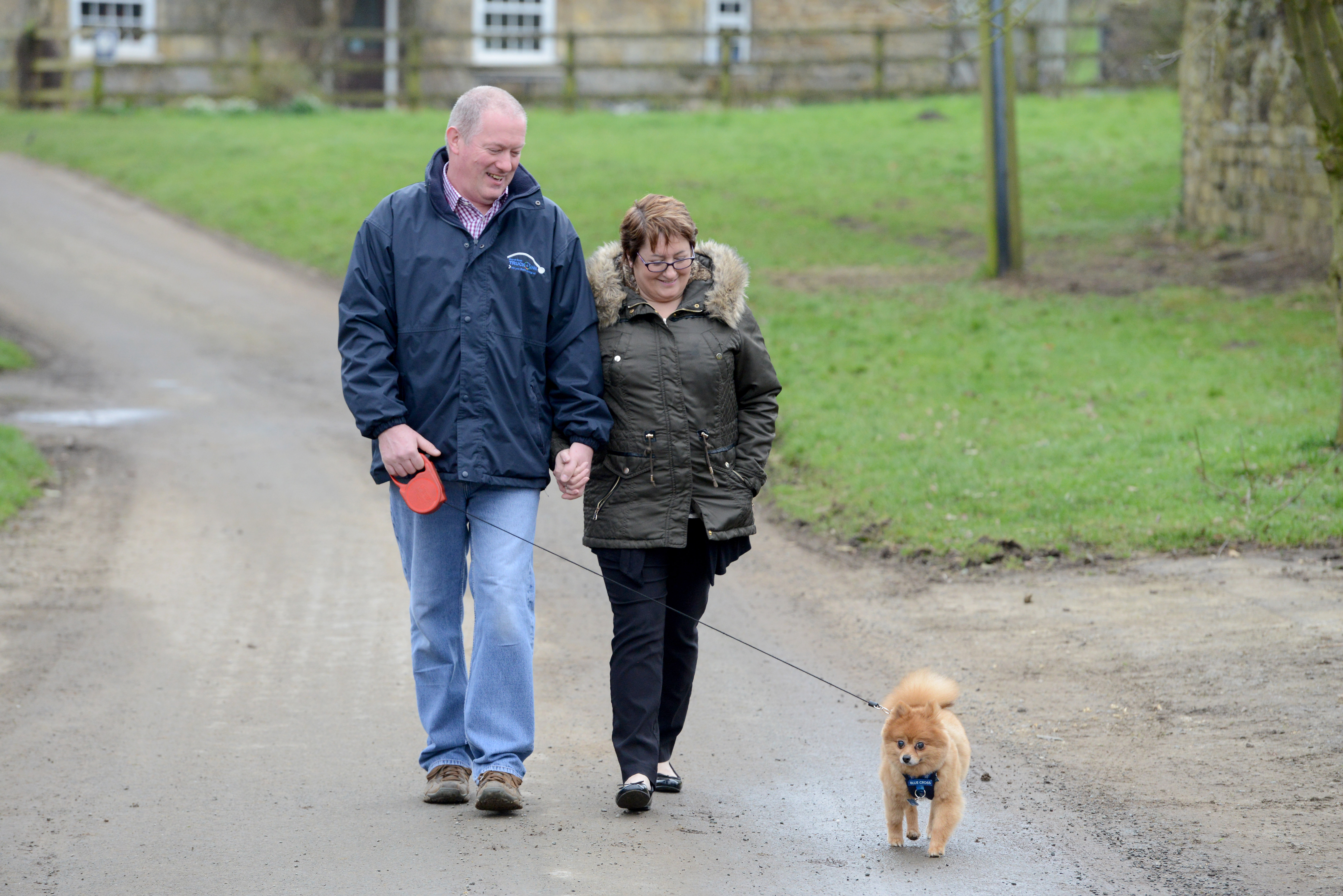 Fred out on walk