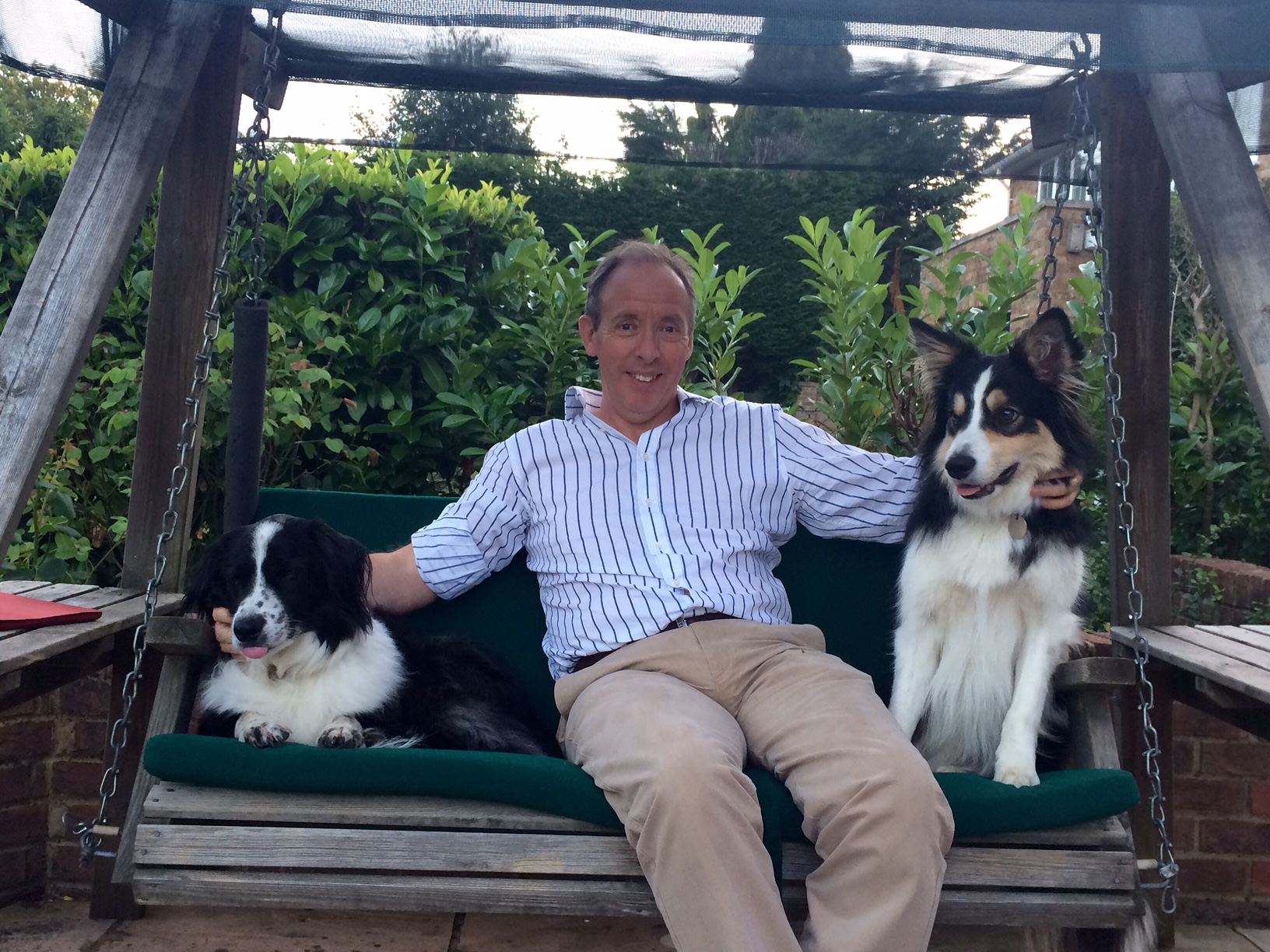 Clive Everest with dogs