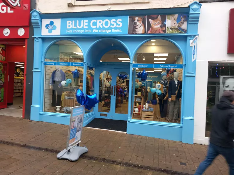 Blue Cross charity shop in Harrogate.
