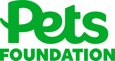 A green Pets Foundation logo, part of Pets at Home