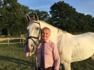 Trustee Jeremy Stewart and horse Billy