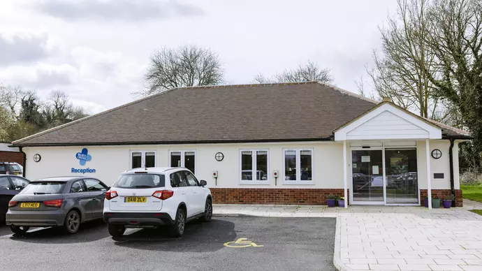 Blue Cross Hertfordshire reception building